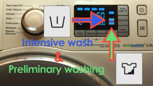 intensive wash and preliminary washing